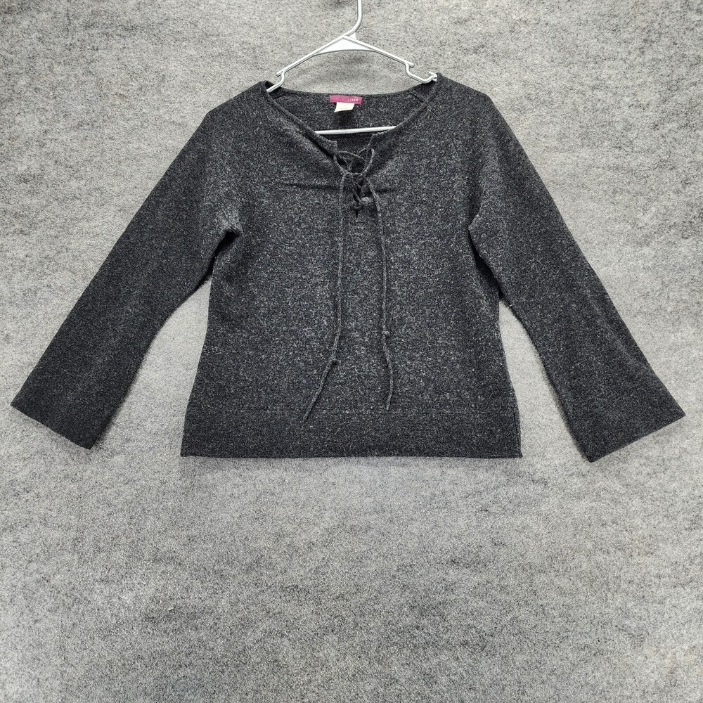 J Crew Sweater Womens Small Cropped Gray Lambswool